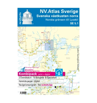 NV-CHARTS Atlas SE 5.1 Vestsverige Nord Vestkusten Norra